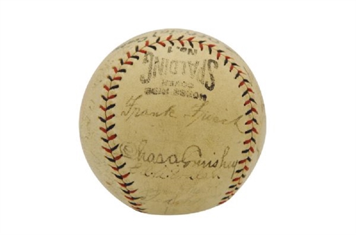 1920s Basebal Hall of Famers and Stars Multi-Signed Baseball (24 Signatures) WITH CHARLES COMISKEY AND John McGraw